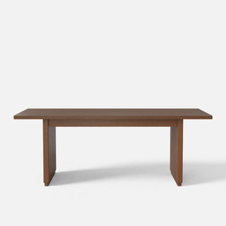 Large Red Oak Solid Wood Dining Table