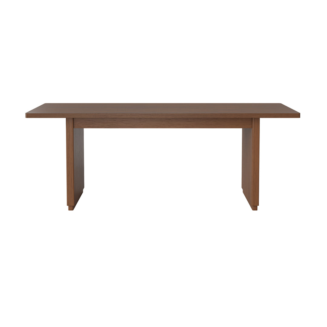 Large Red Oak Solid Wood Dining Table