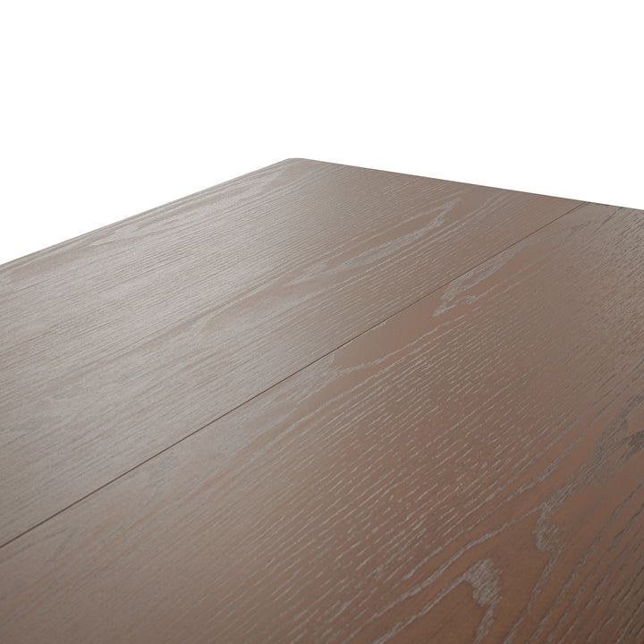 Large Red Oak Solid Wood Dining Table