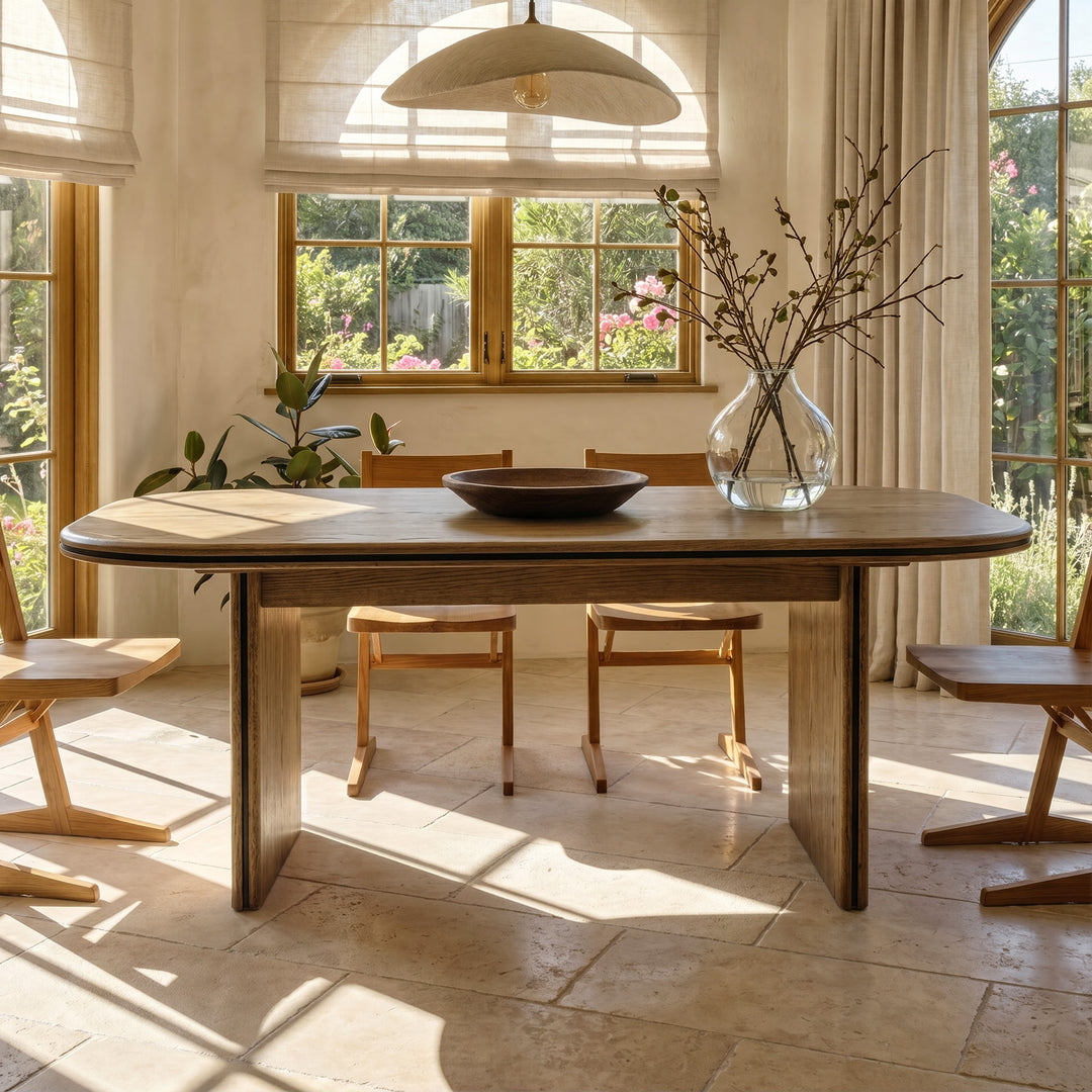 Oval-End Dining Table