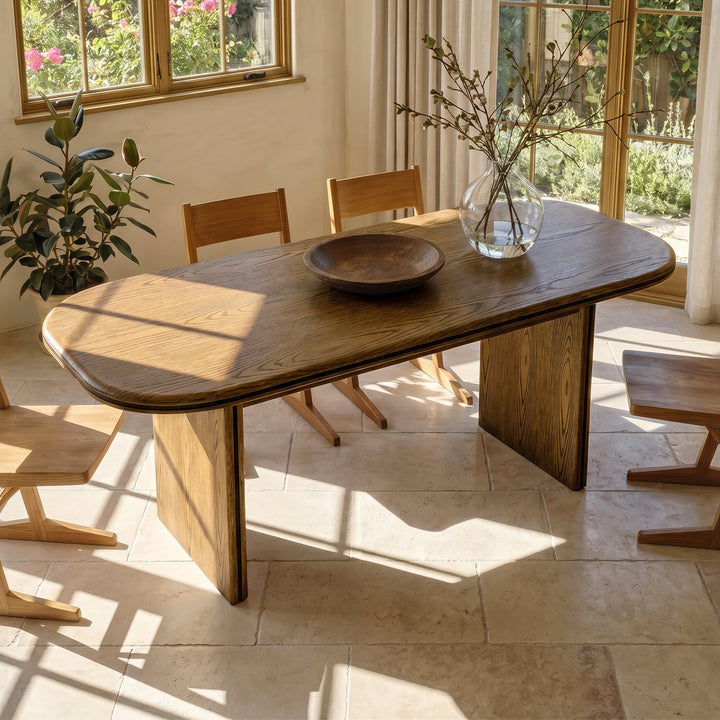 Oval-End Dining Table