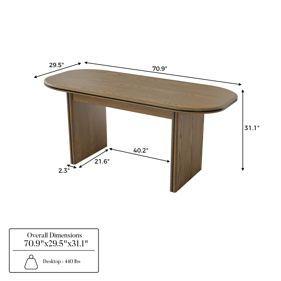 Oval-End Dining Table