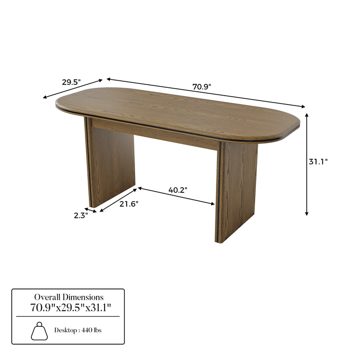 Oval-End Dining Table