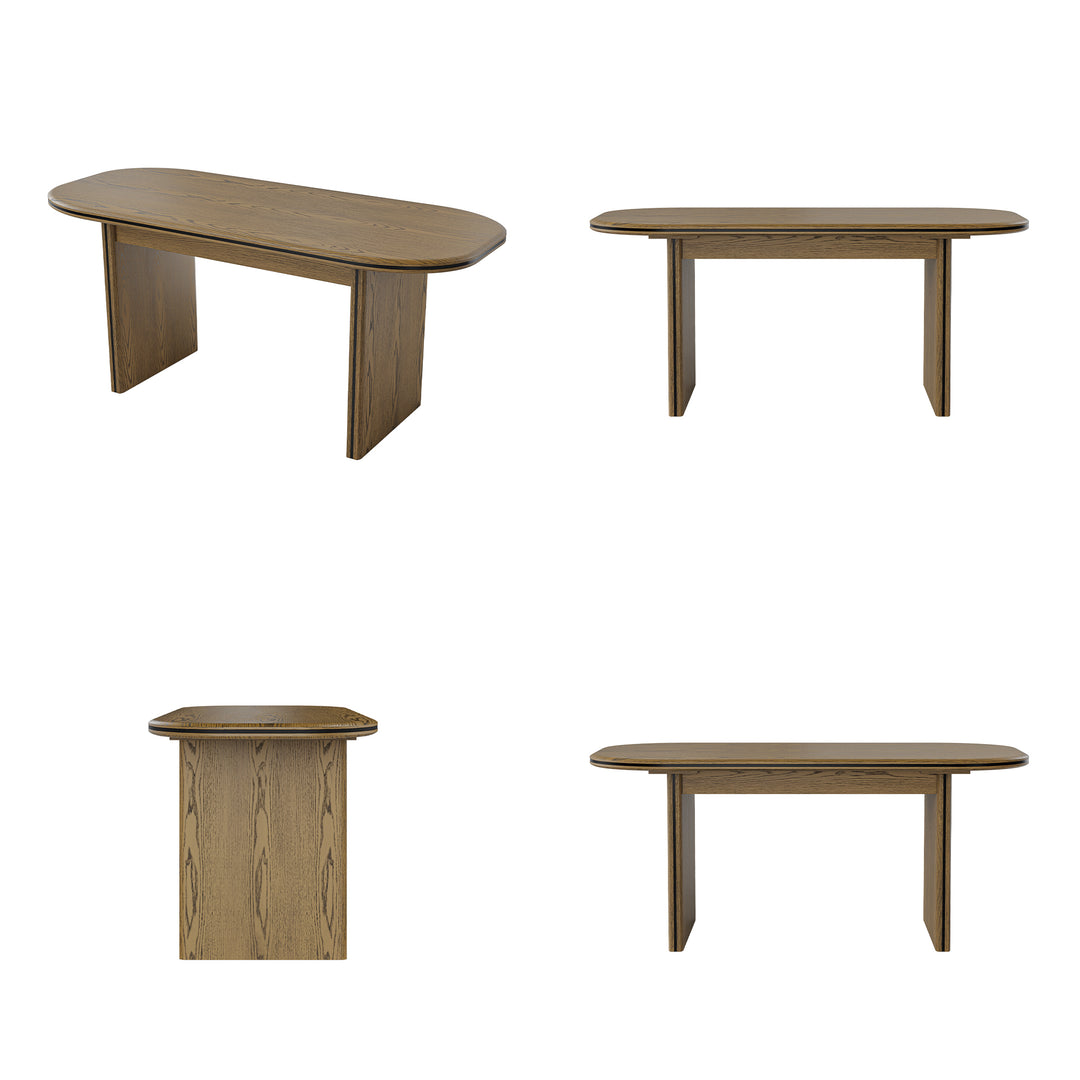 Oval-End Dining Table