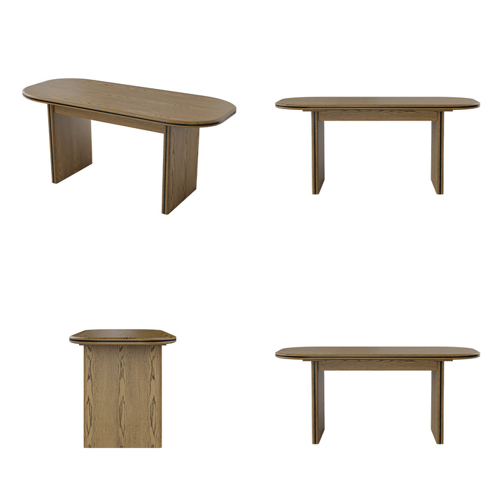 Oval-End Dining Table
