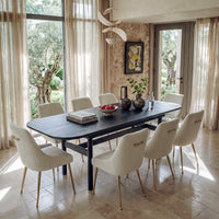 9-Piece Soft Edge Dining Table Set