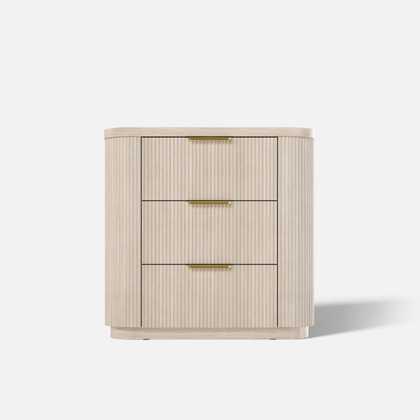 Elwood Reeded 3-Drawer Dresser