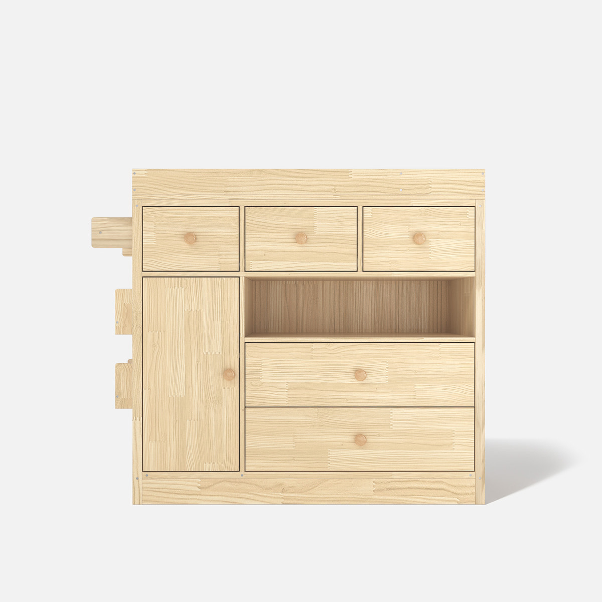 Changing Table with Drawers and Shelf