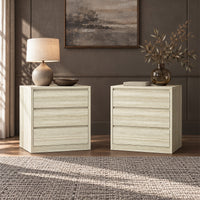 Travero 2-Piece 3-Drawer Nightstand Set