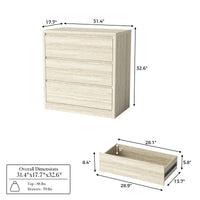 Travero 3-Drawer Nightstand