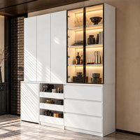 Concealed Storage & Display Pantry Cabinet Set