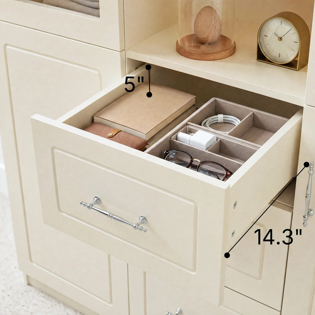 Drawer Depth & Slide Rails