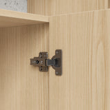 Modular Display Cabinet Set with Drawers-Natural