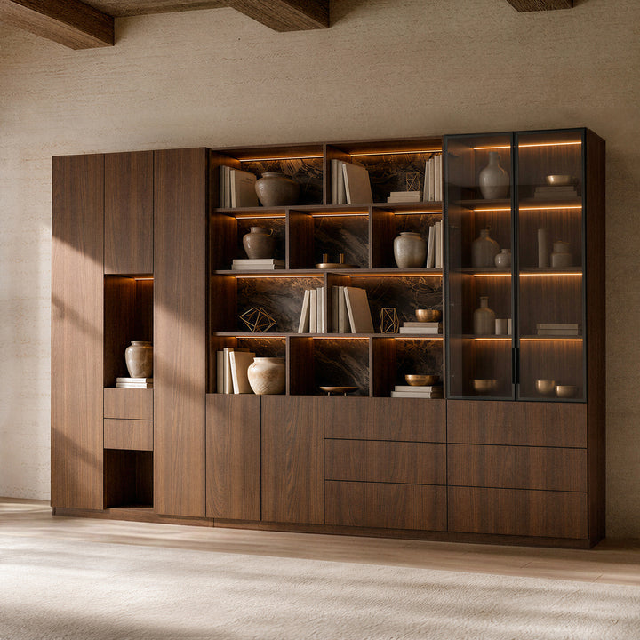 3-Piece Display Cabinet Storage Set