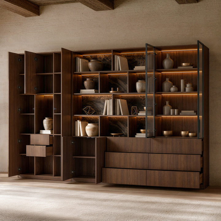 3-Piece Display Cabinet Storage Set