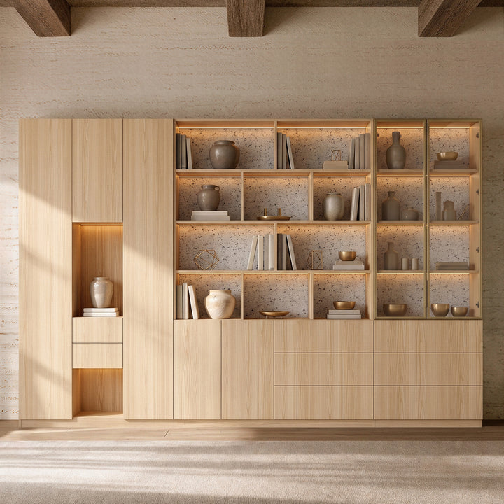 3-Piece Display Cabinet Storage Set