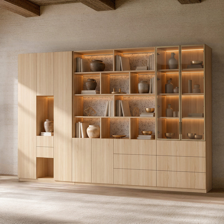 3-Piece Display Cabinet Storage Set