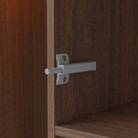 Modular Glass Display Cabinet Set-Brown