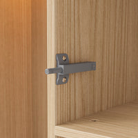 Modular Glass Display Cabinet Set-Natural