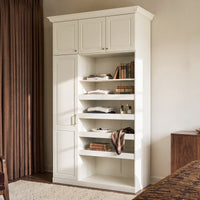 Vestia 4-Door Wardrobe Closet with Drawers