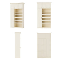 Vestia 4-Door Wardrobe Closet with Drawers
