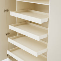 Vestia 4-Door Wardrobe Closet with Drawers