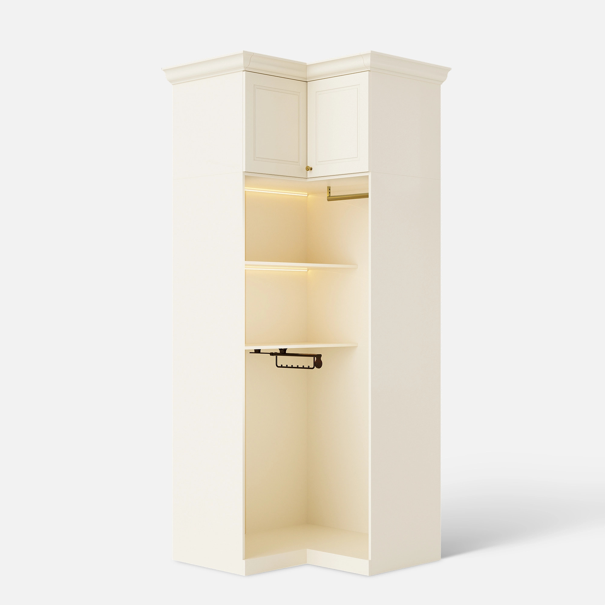 Vestia Corner Wardrobe Closet Cabinet