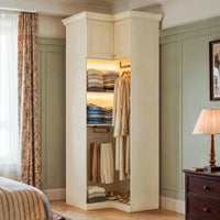 Vestia Corner Wardrobe Closet Cabinet