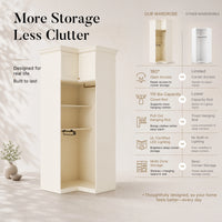 Vestia Corner Wardrobe Closet Cabinet