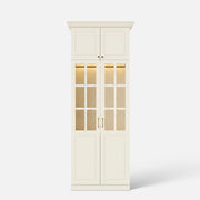 Vestia 4-Door Wardrobe Closet with Pants Rack