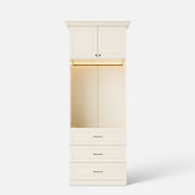 Vestia 2-Door Wardrobe Closet with 3 Drawers