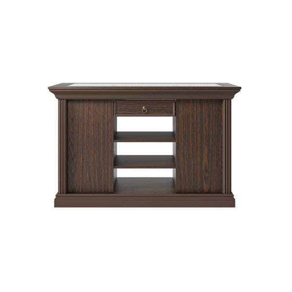 Jewelry Island with Drawers and Storage-Brown