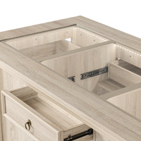 Kitchen Island with Drawers and Storage-Natural