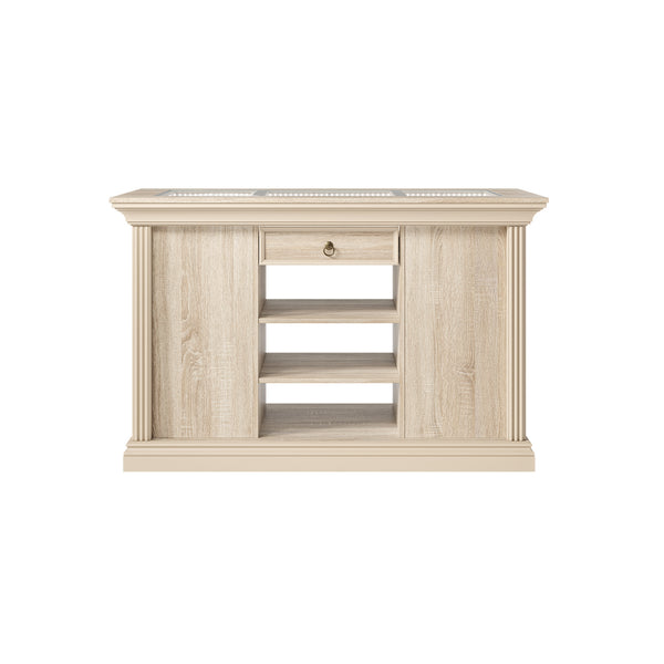 Jewelry Island with Drawers and Storage-Natural