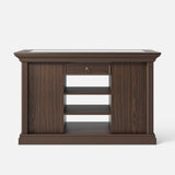 Jewelry Island with Drawers and Storage - Walnut Brown