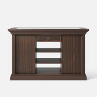 Jewelry Island with Drawers and Storage - Walnut Brown