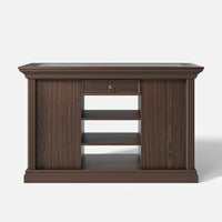 Jewelry Island with Drawers and Storage-Brown