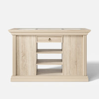 Jewelry Island with Drawers and Storage-Natural