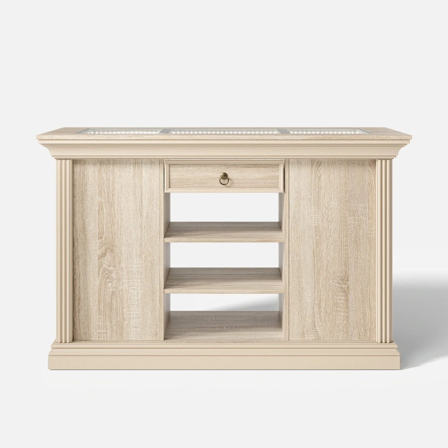 Jewelry Island with Drawers and Storage-Natural