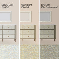 Nacre Mother-of-Pearl Inspired Dresser & Mirror Set