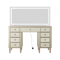 Nacre Makeup Vanity Desk with Mirror