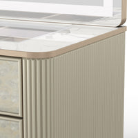 Nacre Makeup Vanity Desk with Mirror