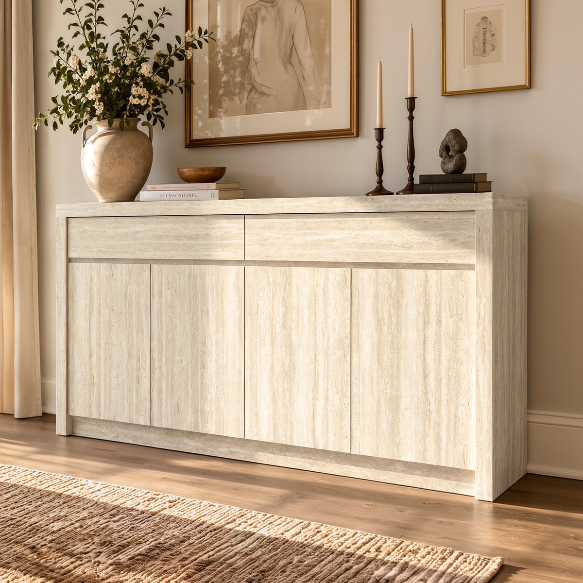 Travero Modern Buffet Sideboard