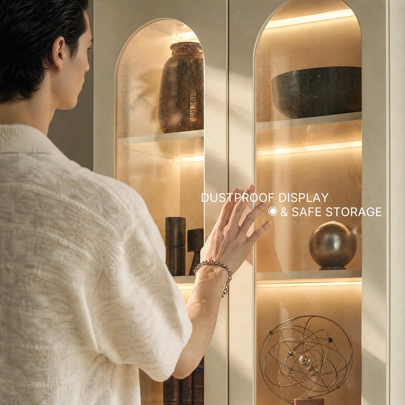 Elegant Glass Display Doors
