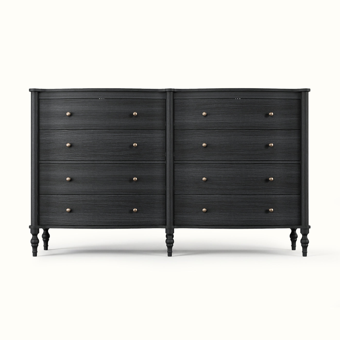 8 drawer double dresser black Montgomery Steel Frame Double Dresser with 6 or 8 Fabric Drawers