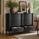 Curva 8-Drawer Double Dresser-Black