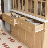 Grand Framed-Glass Library Cabinet