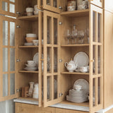 Grand Framed-Glass Library Cabinet