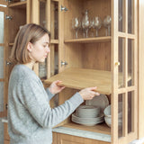 Grand Framed-Glass Library Cabinet