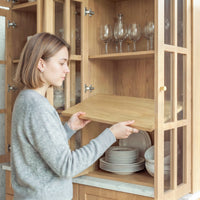 Grand Framed-Glass Library Cabinet